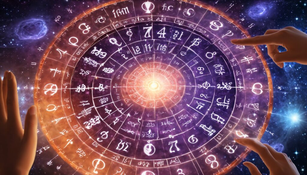 Arindam Das A glowing numerology wheel with numbers from 1 t 2a402a49 1bb5 4c19 9cc7 9adbc85d9b4c