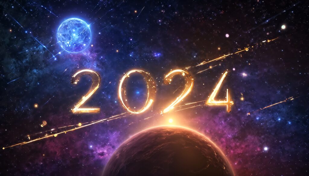 Rabin Das The numbers 2024 glowing against a backdrop of c d3b3010c ae5c 4410 93be e9a16821baf0